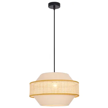 Viokef Erica natúr-fekete függesztett lámpa (VIO-4274500) E27 1 izzós IP20 Viokef Erica natúr-fekete függesztett lámpa (VIO-4274500) E27 1 izzós IP20