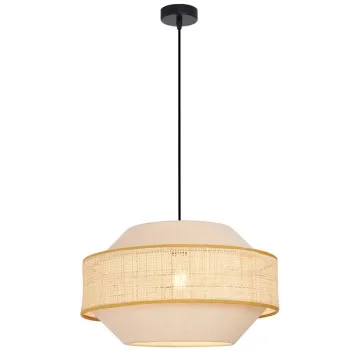 Viokef Erica natúr-fekete függesztett lámpa (VIO-4274600) E27 1 izzós IP20 Viokef Erica natúr-fekete függesztett lámpa (VIO-4274600) E27 1 izzós IP20