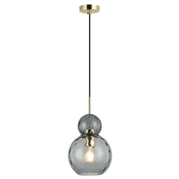 Viokef Firenze füstszínű-arany LED függesztett lámpa (VIO-4294400) E27 1 izzós IP20