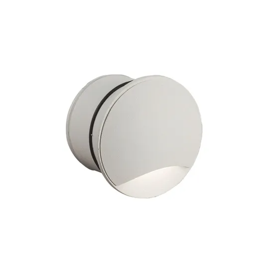 Viokef Ithaki fehér falba építhető LED kültéri lámpa (VIO-4261900) LED 1 izzós IP65