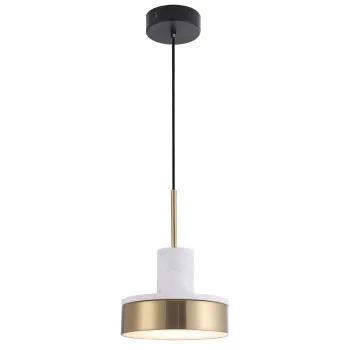 Viokef Lithos fehér-arany LED függesztett lámpa (VIO-4295200) LED 1 izzós IP20