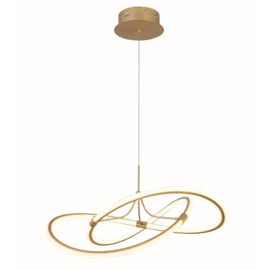 Viokef Lorra arany-átlátszó LED függesztett lámpa (VIO-4250800) LED 1 izzós IP20