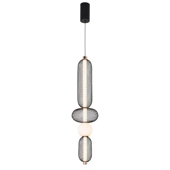 Viokef Margot fekete-arany LED függesztett lámpa (VIO-4311500) LED 1 izzós IP20