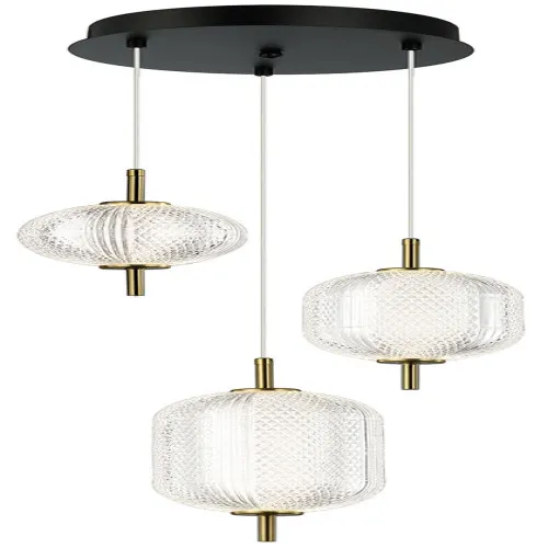 Viokef Pellucid arany-átlátszó LED függesztett lámpa (VIO-4297700) LED 1 izzós IP20