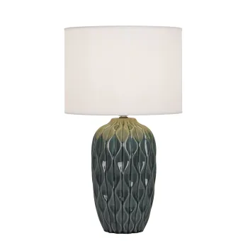 Viokef Pineapple zöld-fehér asztali lámpa (VIO-4296101) E27 1 izzós IP20