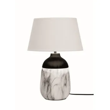 Viokef Regina fehér-fekete asztali lámpa (VIO-4253400) E14 1 izzós IP20