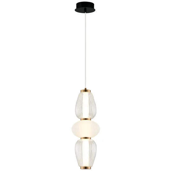 Viokef Shiny fehér-átlátszó LED függesztett lámpa (VIO-4303900) LED 1 izzós IP20