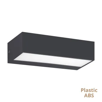 Viokef Sifnos sötétszürke LED kültéri fali lámpa (VIO-4282900) LED 1 izzós IP65