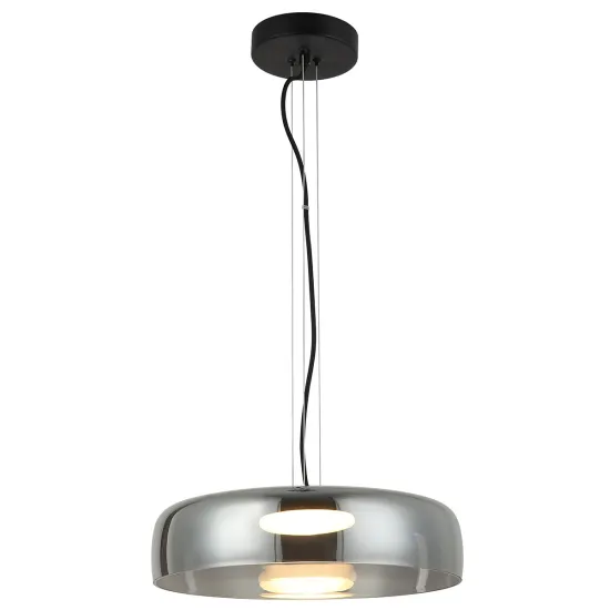 Viokef Simple fekete-füstszínű LED függesztett lámpa (VIO-4302400) LED 1 izzós IP20