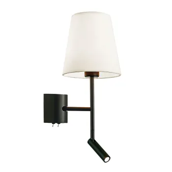 Viokef Sonia fehér-fekete falikar (VIO-4260600) E27+LED 2 izzós IP20 Viokef Sonia fehér-fekete falikar (VIO-4260600) E27+LED 2 izzós IP20