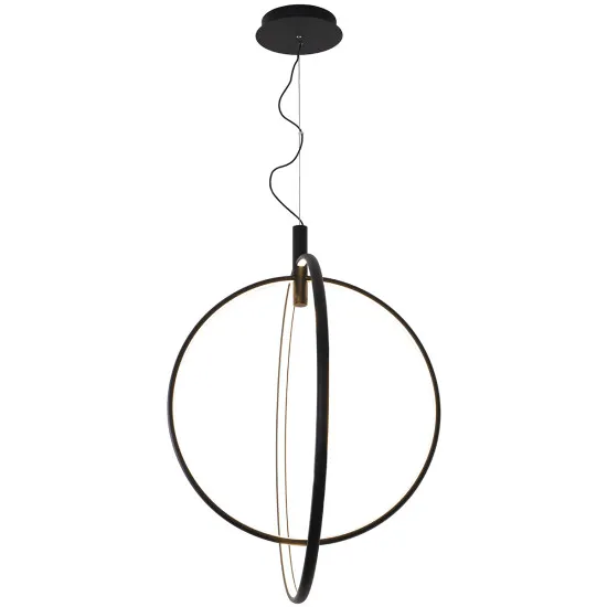 Viokef Step fekete LED függesztett lámpa (VIO-4280500) LED 1 izzós IP20