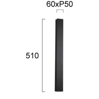 Viokef Tokyo sötétszürke LED kültéri fali lámpa (VIO-4289300) LED 1 izzós IP65