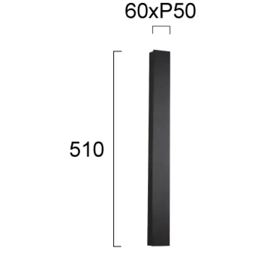 Viokef Tokyo sötétszürke LED kültéri fali lámpa (VIO-4289300) LED 1 izzós IP65
