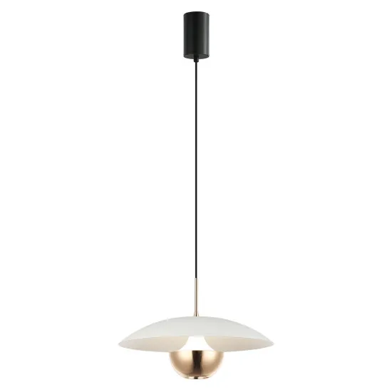 Viokef Valia fehér-arany LED függesztett lámpa (VIO-4292301) LED 1 izzós IP20