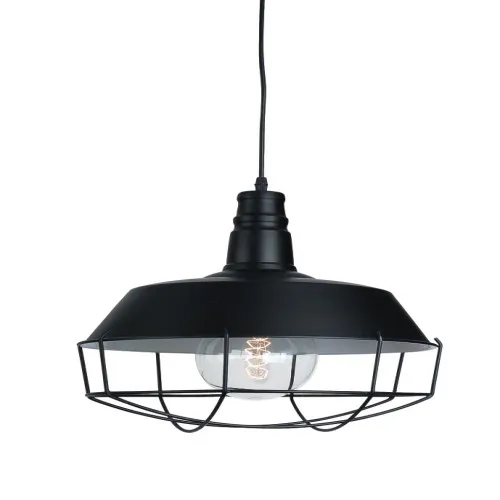 Zambelis  fekete függesztett lámpa (ZAM-1548) E27 1 izzós IP20