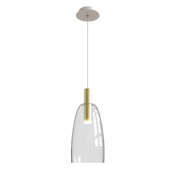 Zambelis  arany-szürke LED függesztett lámpa (ZAM-1966) LED 1 izzós IP20