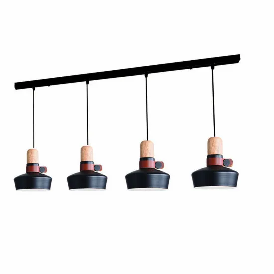 Zambelis  fekete-barna függesztett lámpa (ZAM-1993-B) E27 4 izzós IP20