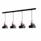 Zambelis  fekete-barna függesztett lámpa (ZAM-1993-B) E27 4 izzós IP20