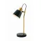 Zambelis  fekete-arany asztali lámpa (ZAM-20217) E14 1 izzós IP20