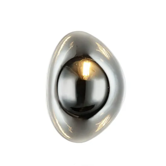 Zambelis  fekete-króm fali lámpa (ZAM-22048) E14 1 izzós IP20