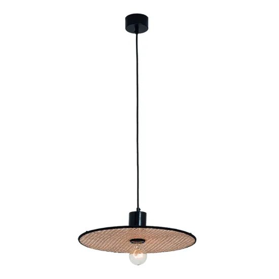 Zambelis  barna-fekete függesztett lámpa (ZAM-22173) E27 1 izzós IP20