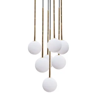 Zuma Ali fekete-fehér kézi gyártású függesztett lámpa (ZU-5642) G9 7 izzós IP20