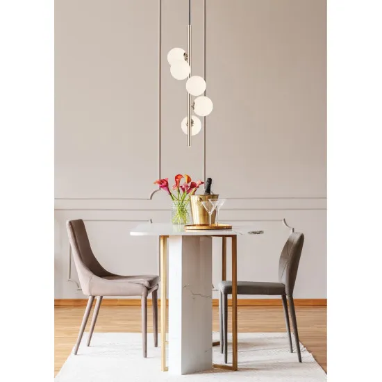 Zuma Arcturus arany-fehér függesztett lámpa (ZU-P0574-05E-F7AA) G9 5 izzós IP20