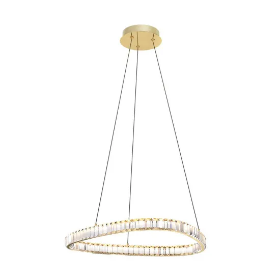 Zuma Athesa arany-átlátszó LED kristály függesztett lámpa (ZU-MD3169-1-3GT) LED 1 izzós IP20