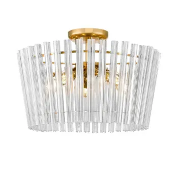 Zuma Bach arany-átlátszó mennyezeti lámpa  (ZU-C0547-05H-F9AC) E14 5 izzós IP20