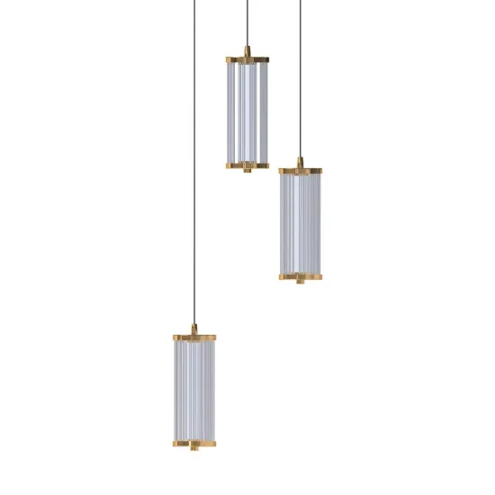 Zuma Cally arany-átlátszó LED függesztett lámpa (ZU-MD3147-3A-3GT) LED 1 izzós IP20