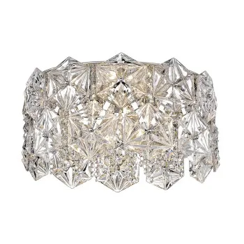 Zuma Davi króm-átlátszó kristály mennyezeti lámpa  (ZU-C0534-05C-F4AC) G9 5 izzós IP20