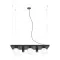 Zuma Plant fekete-fehér kézi gyártású függesztett lámpa (ZU-5555) E14 3 izzós IP20