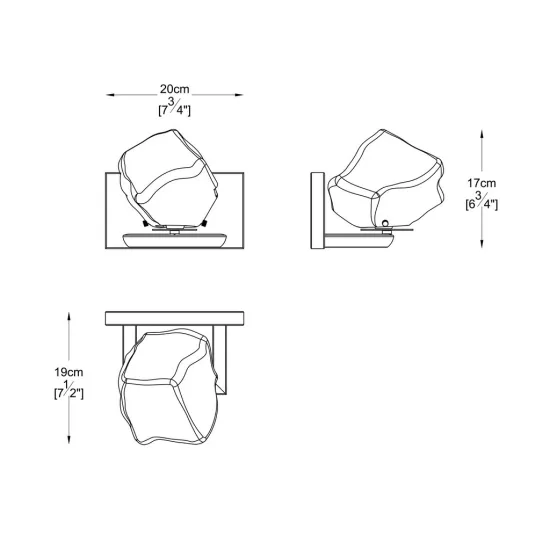 Zuma Rock arany-átlátszó kristály falikar (ZU-W0488-01A-U8AC) G9 1 izzós IP20 Zuma Rock arany-átlátszó kristály falikar (ZU-W0488-01A-U8AC) G9 1 izzós IP20