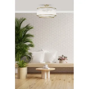 Zuma Sergio arany-átlátszó mennyezeti lámpa (ZU-C0528-06H-V6AC) E14 6 izzós IP20