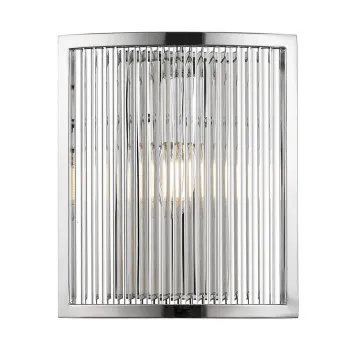 Zuma Sergio króm-átlátszó fali lámpa (ZU-W0528-01A-B5AC) E14 1 izzós IP20