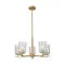 Zuma Tazza arany-átlátszó kristály csillár (ZU-P0590-05B-V7AC) E14 5 izzós IP20