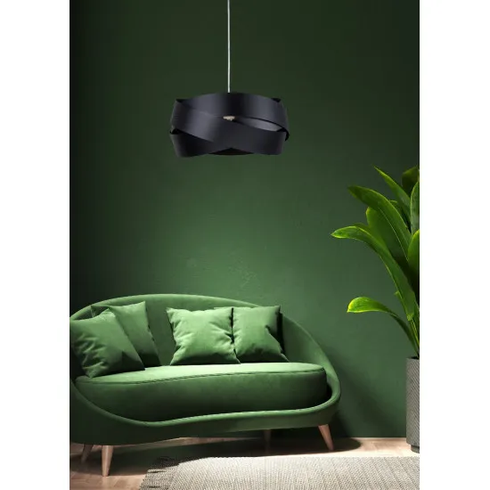 Zuma Tornado fekete kézi gyártású függesztett lámpa (ZU-1114) E27 1 izzós IP20 Zuma Tornado fekete kézi gyártású függesztett lámpa (ZU-1114) E27 1 izzós IP20