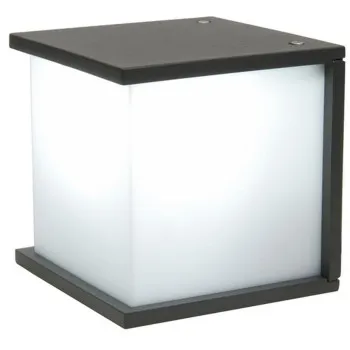 Lutec Box Cube sötétszürke kültéri fali lámpa (LUT-5184601118) E27 1 izzós IP44