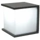 Lutec Box Cube sötétszürke kültéri fali lámpa (LUT-5184601118) E27 1 izzós IP44