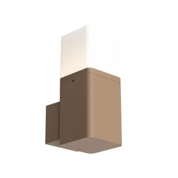 Redo Volt barna-fehér vízvédett LED kültéri fali lámpa (RED-90606) LED 1 izzós IP54