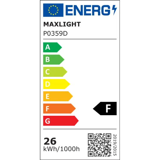 Maxlight Organic Horizon króm LED függesztett lámpa (MAX-P0359D) LED 1 izzós IP20