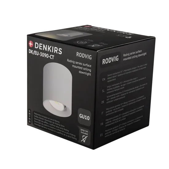 DENKIRS DENKIRS DK szürke Rodvig beépíthető lámpa (DEN-DK/EU-3090-CT) GU10 1 izzós IP20