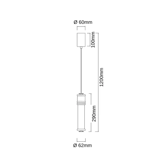 Open Design Omi I Cromo fehér-króm LED függesztett lámpa (OR-OR85730) LED 1 izzós IP20