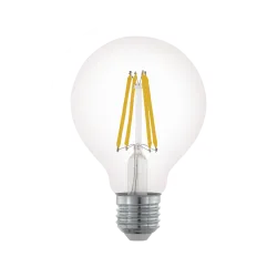 Eglo E27 LED izzó 7,5W 2700 Kelvin gömb formájú-60W-ot kiváltó átlátszó filament LED izzó (EG-110023) E27