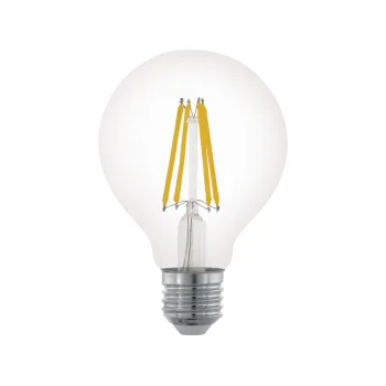 Eglo E27 LED izzó 7,5W 2700 Kelvin gömb formájú-60W-ot kiváltó átlátszó filament LED izzó (EG-110023) E27