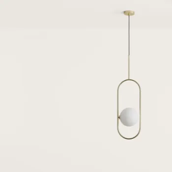 AROMAS DEL CAMPO ABBACUS arany-fehér függesztett lámpa (C1258/1) G9 1 izzós IP20