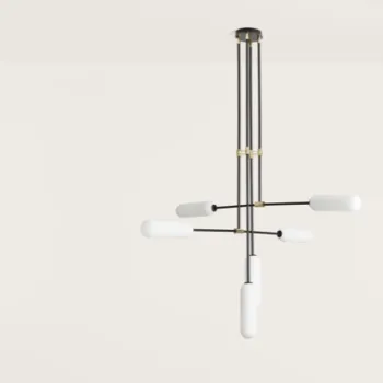 AROMAS DEL CAMPO ATIL fekete-fehér függesztett lámpa (C1281/6) G9 6 izzós IP20