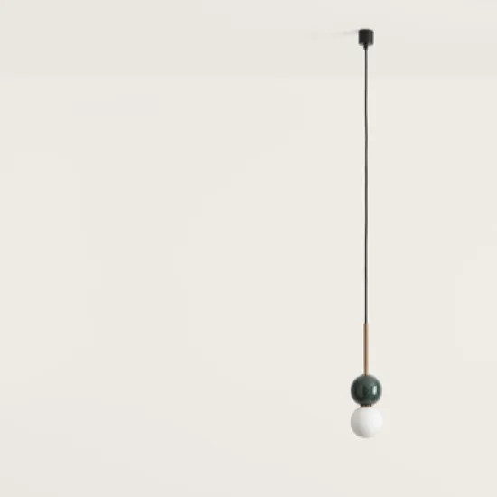 AROMAS DEL CAMPO DALT arany-fehér-zöld függesztett lámpa (C1280) G9 1 izzós IP20