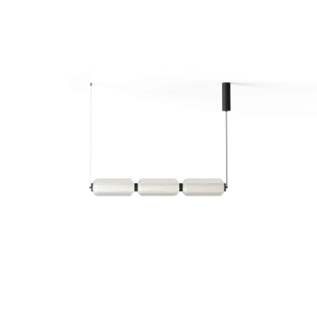 AROMAS DEL CAMPO ELMA fekete-fehér LED függesztett lámpa (C1312/L) LED 1 izzós IP20