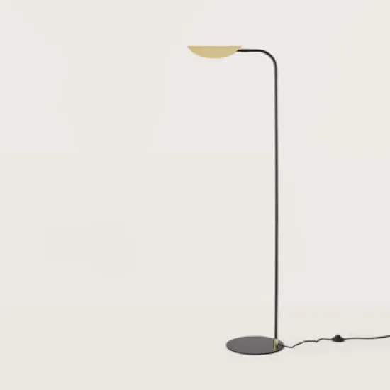 AROMAS DEL CAMPO FICUS fekete-sárgaréz állólámpa (P1243) G9 1 izzós IP20